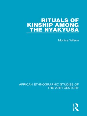 cover image of Rituals of Kinship Among the Nyakyusa